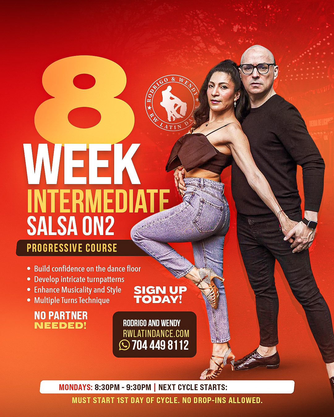 8 Week Intermediate Salsa Progressive Cycle