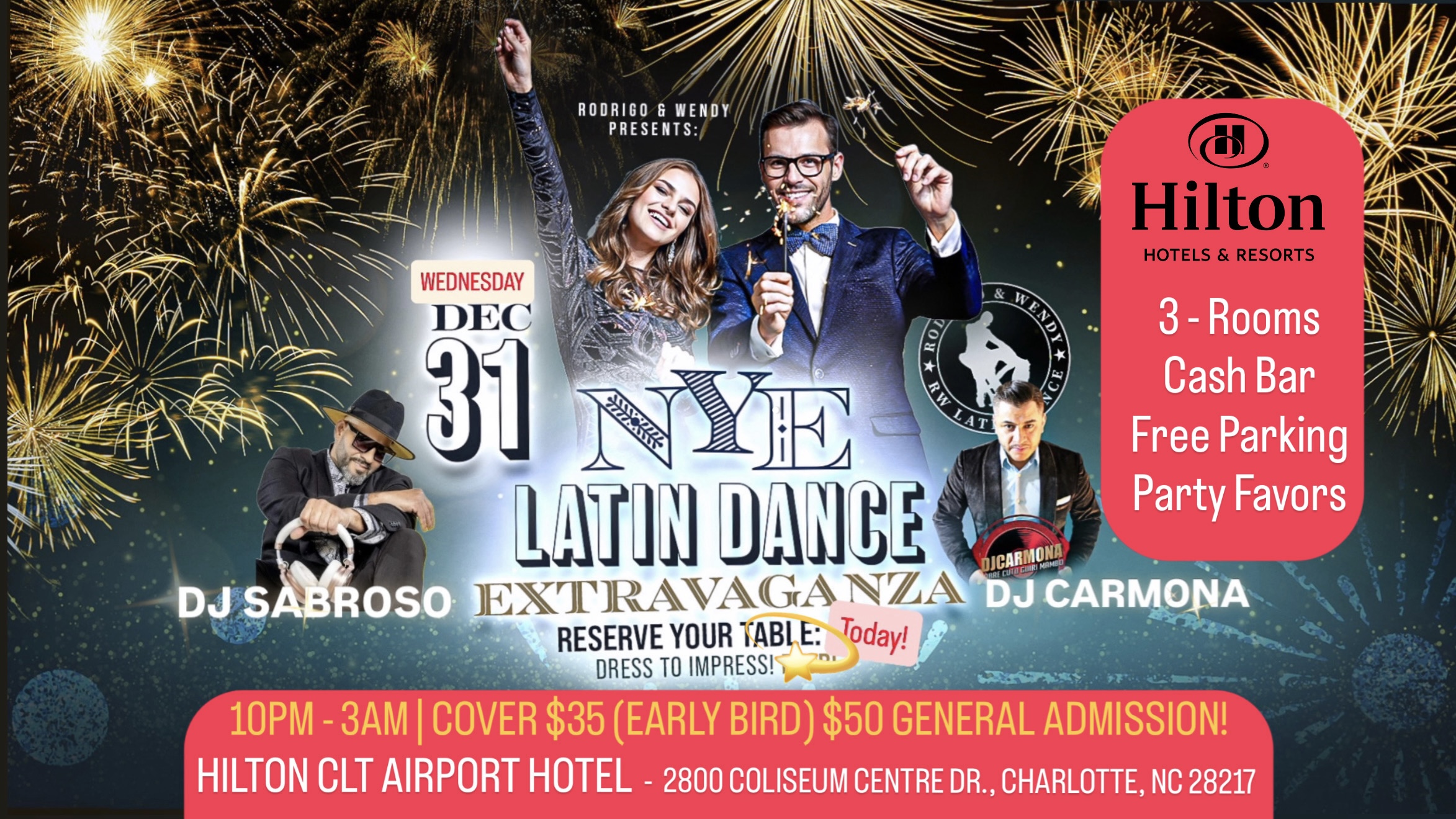 RW NEW YEARS EVE LATIN DANCE EXTRAVAGANZA